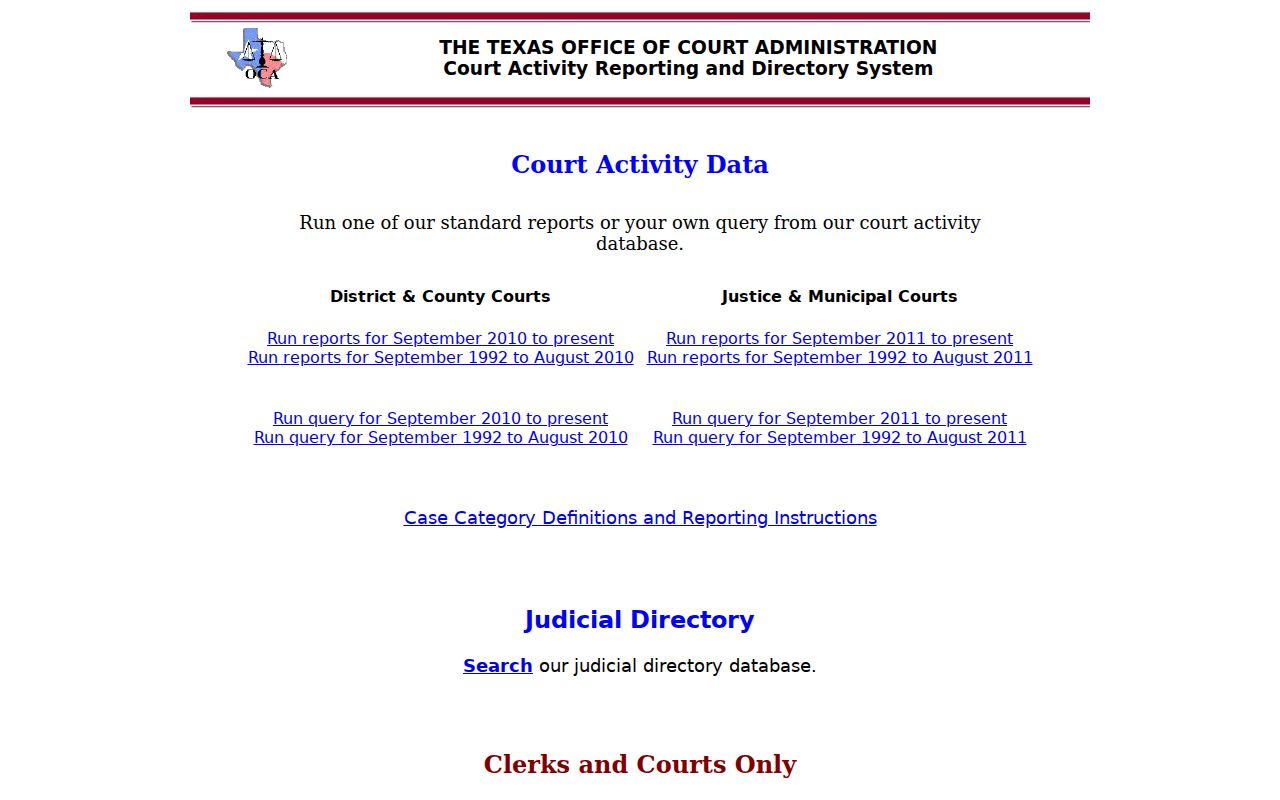 Hemphill County court docket research in CARD